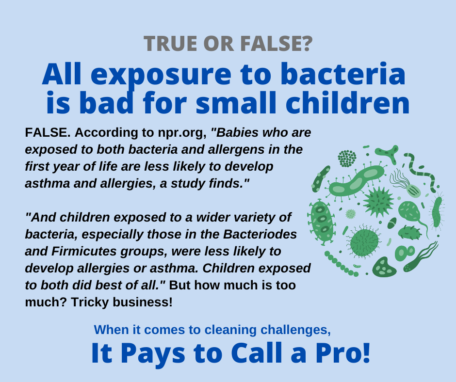 Apple Valley CA - Bacteria is bad for children