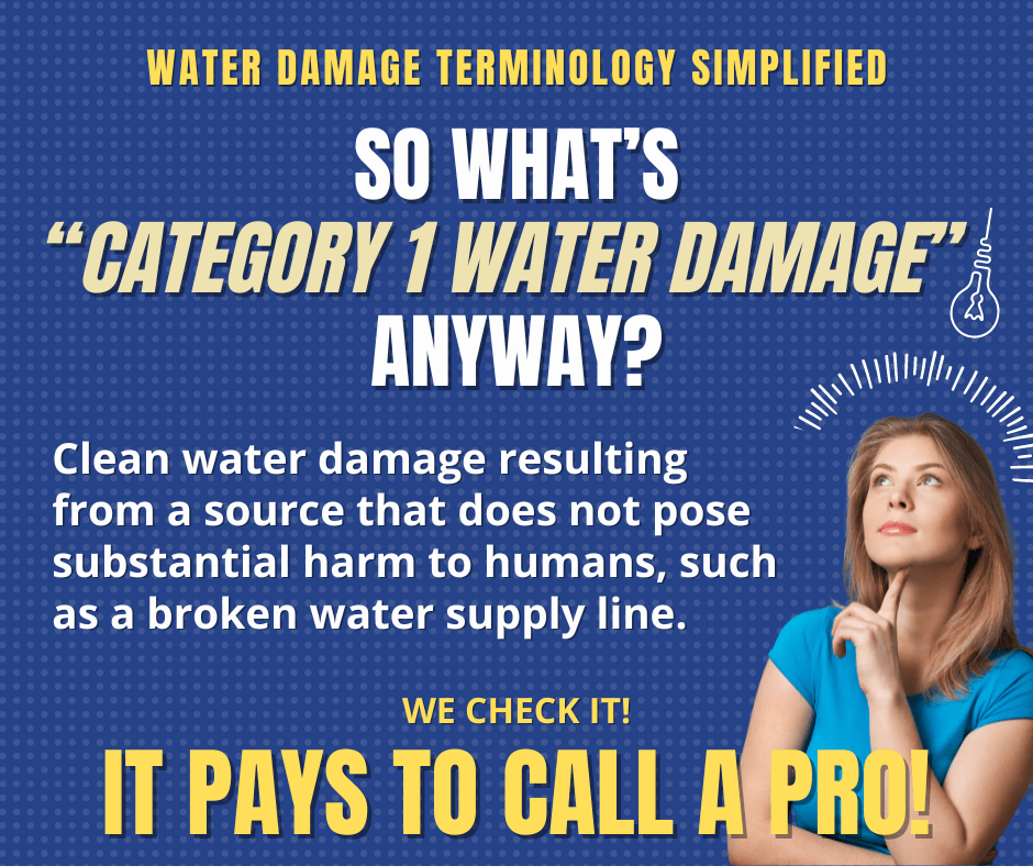 Wausau WI - What’s Category 1 Water Damage Anyway?