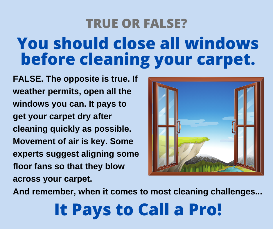 Murfreesboro TN - Should You Close All Your Windows When Cleaning the Carpet?