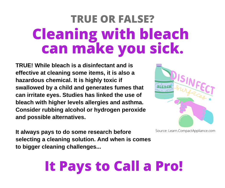 Arlington TX – Cleaning with Bleach Can Make You Sick