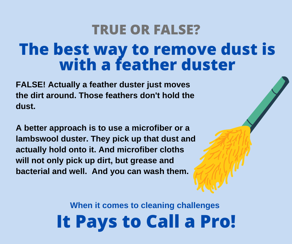 Pleasanton CA - Best Way to Remove Dust