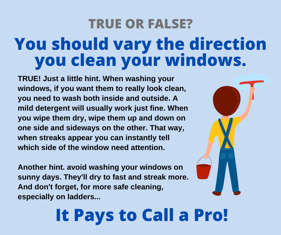 Northbrook IL - Vary the Direction You Clean Windows